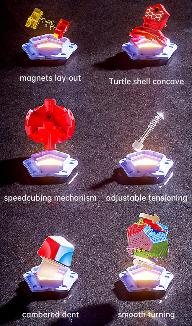 DianSheng Galaxy Petaminx M Magnetic Speed Cube